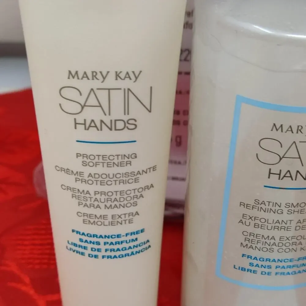 Mary Kay Fragrance Free Satin Hands Pampering 3 Piece Full Size Set New